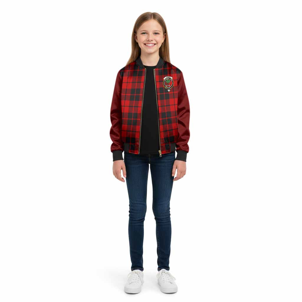 Hogg (Hog) Tartan Accent Kid Bomber Jacket with Family Crest