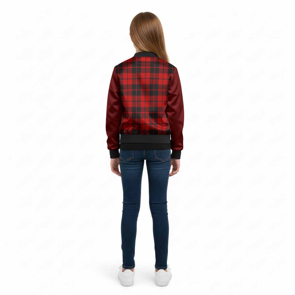 Hogg (Hog) Tartan Accent Kid Bomber Jacket with Family Crest