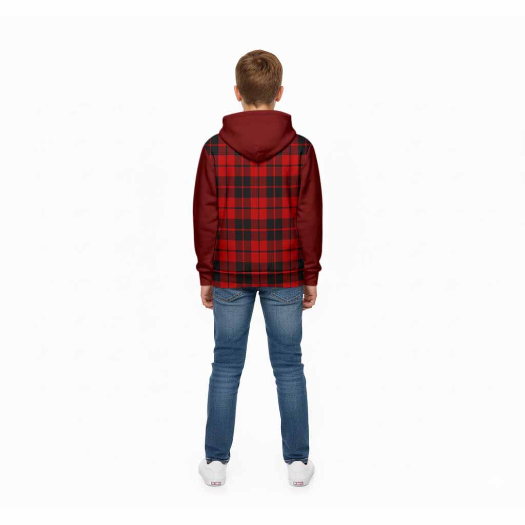 Hogg (Hog) Tartan Accent Kid Hoodie with Family Crest