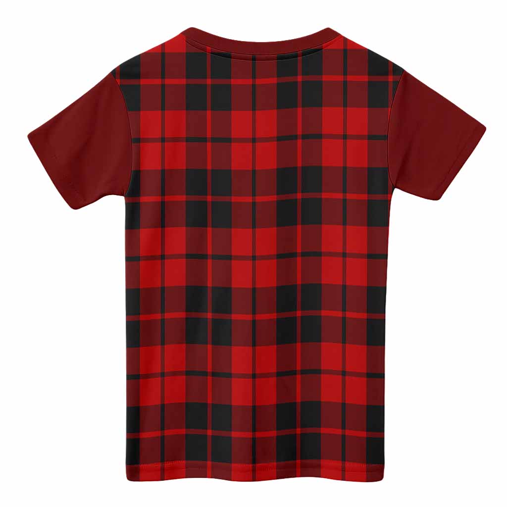 Hogg (Hog) Tartan Accent Kid T-shirt with Family Crest