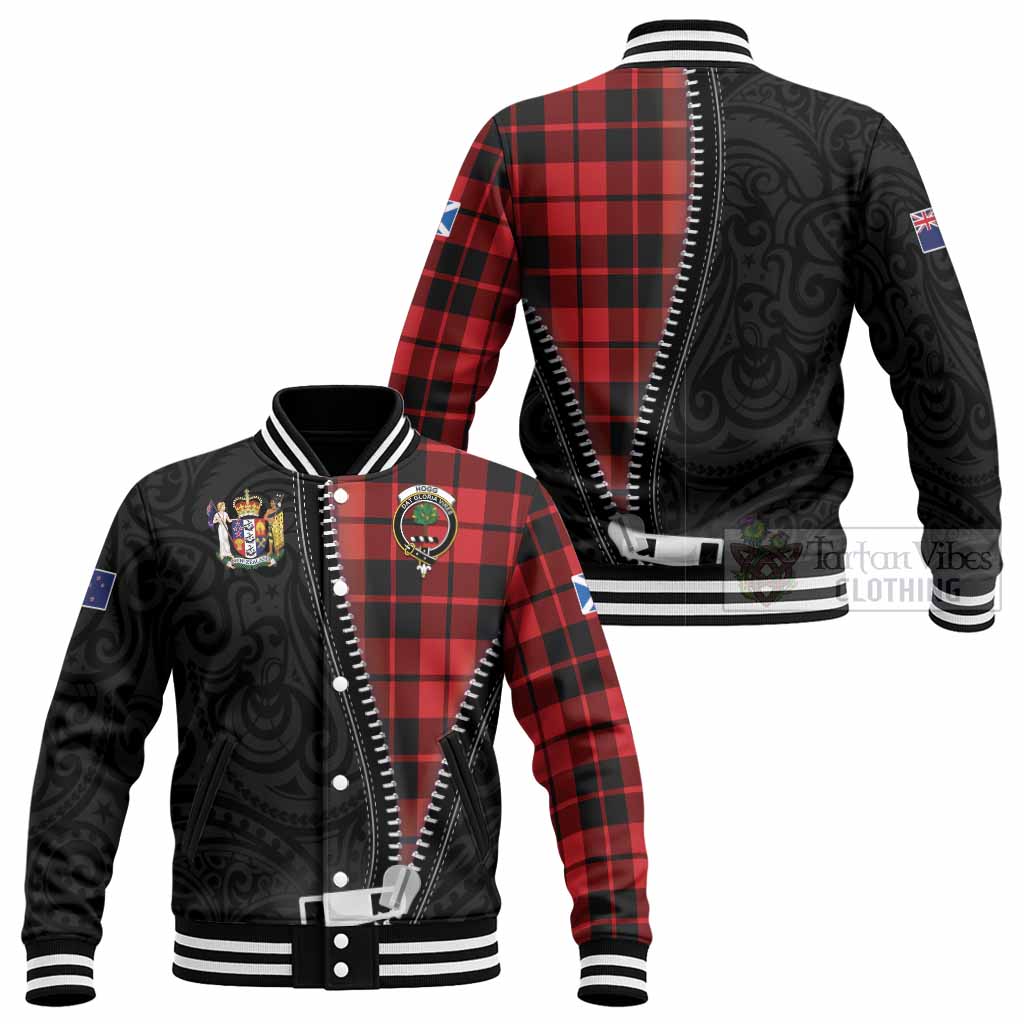 Hogg (Hog) Tartan Baseball Jacket New Zealand Pattern Unique Zipper Stylized