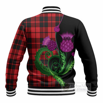 Hogg (Hog) Tartan Baseball Jacket Traditional Scottish Thistle