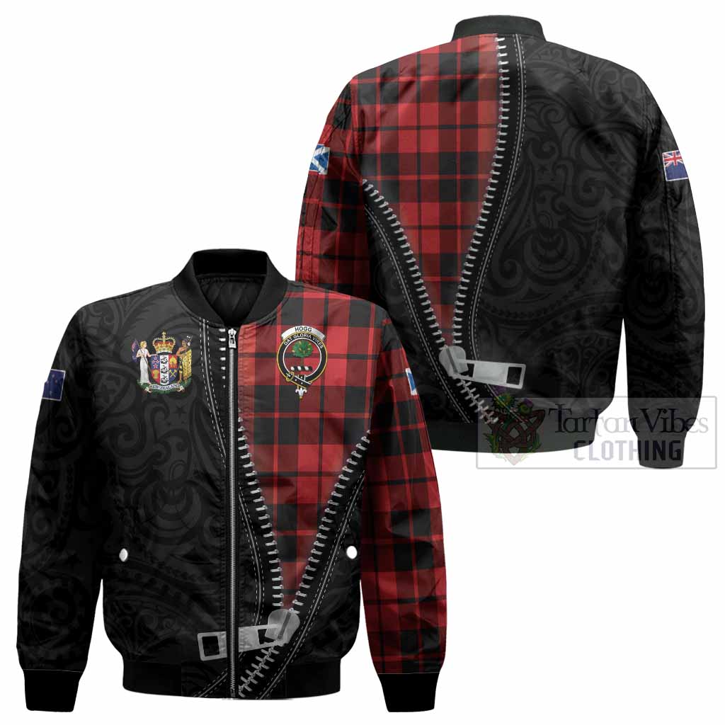 Hogg (Hog) Tartan Bomber Jacket New Zealand Pattern Unique Zipper Stylized