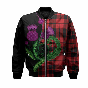 Hogg (Hog) Tartan Bomber Jacket Traditional Scottish Thistle