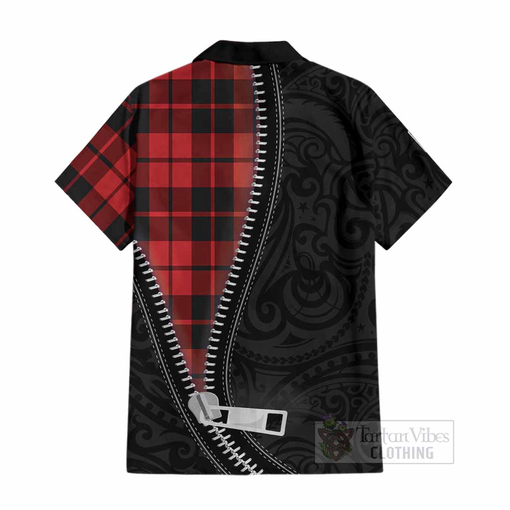 Hogg (Hog) Tartan Cotton Hawaiian Shirt New Zealand Pattern Unique Zipper Stylized