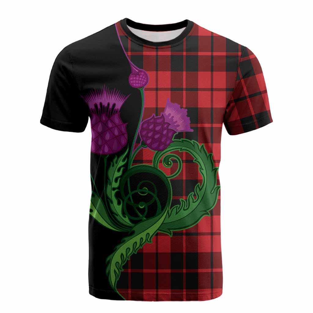 Hogg (Hog) Tartan Cotton T-shirt Traditional Scottish Thistle