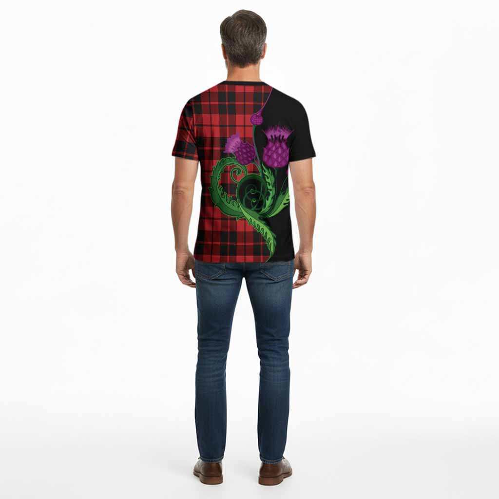 Hogg (Hog) Tartan Cotton T-shirt Traditional Scottish Thistle