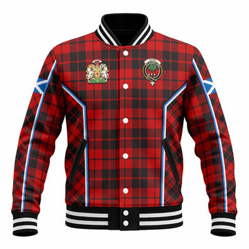 Hogg (Hog) Tartan Crest Baseball Jacket Scotland Coat of Arm Flag Style