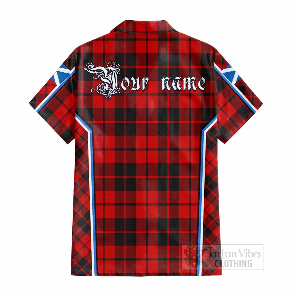 Hogg (Hog) Tartan Crest Cotton Hawaiian Shirt Scotland Coat of Arm Flag Style - Tartan Vibes Clothing