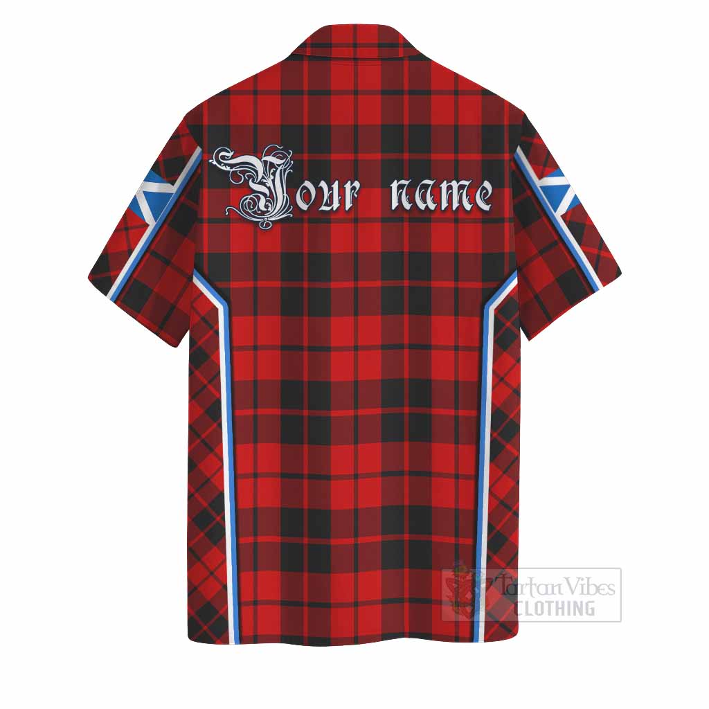 Hogg (Hog) Tartan Crest Hawaiian Shirt Scotland Coat of Arm Flag Style - Tartan Vibes Clothing