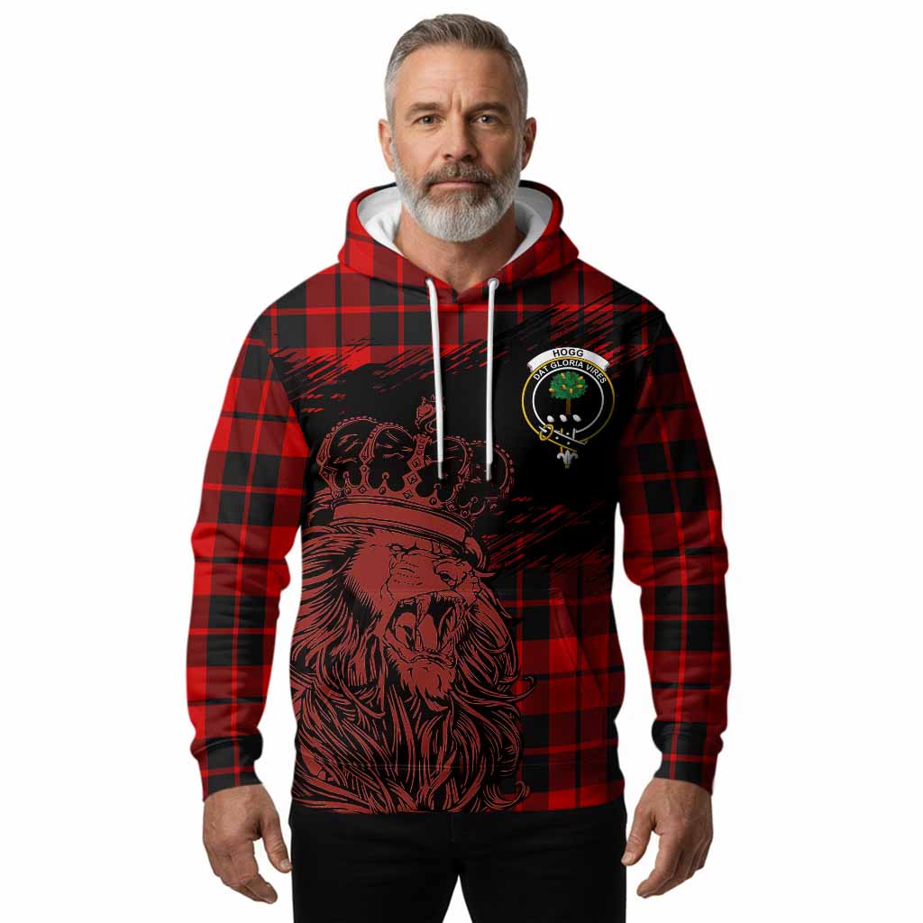 Hogg (Hog) Tartan Crest Hoodie Crowned Lion Heritage Style