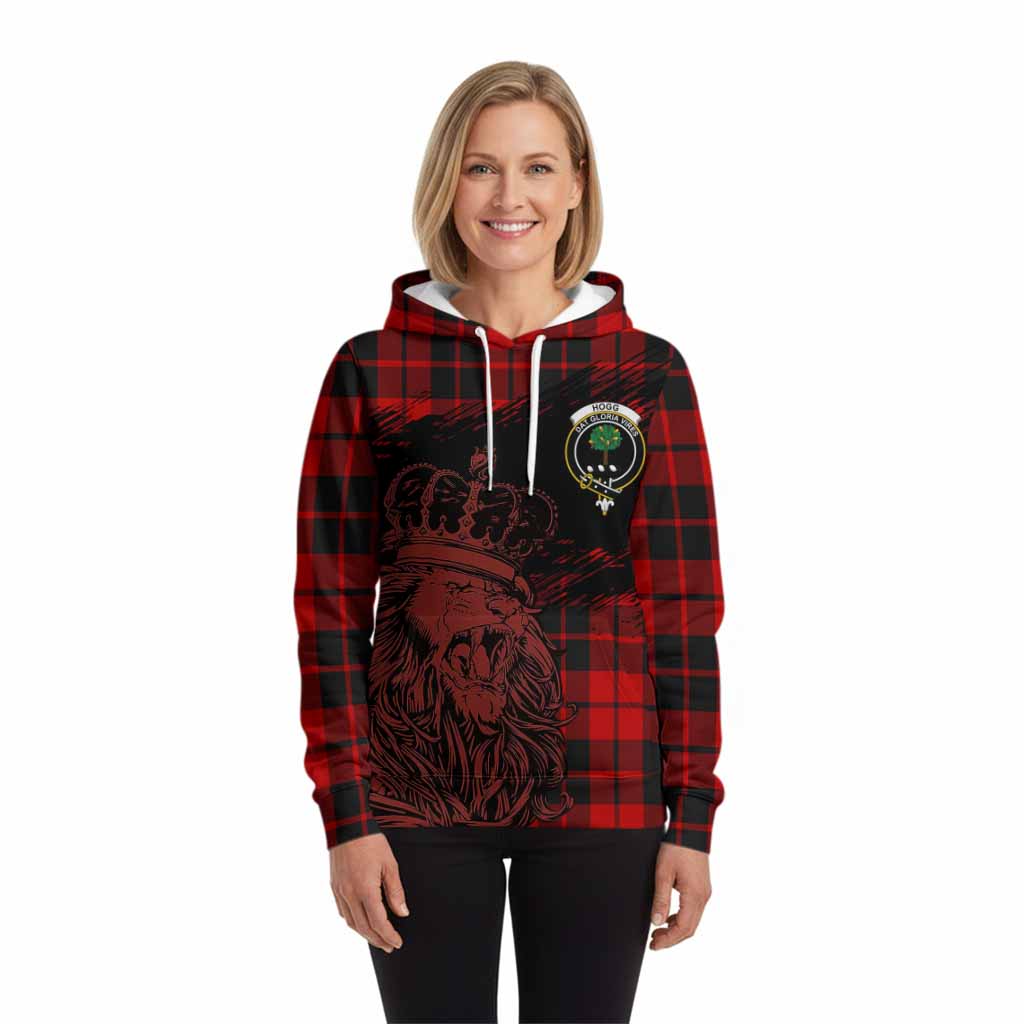 Hogg (Hog) Tartan Crest Hoodie Crowned Lion Heritage Style