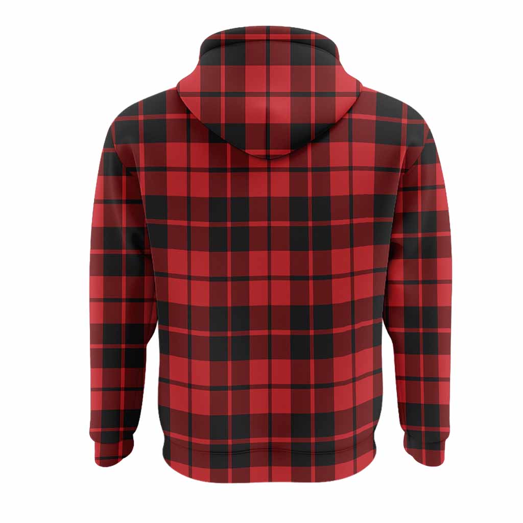 Hogg (Hog) Tartan Crest Hoodie Ferocious Lion Style