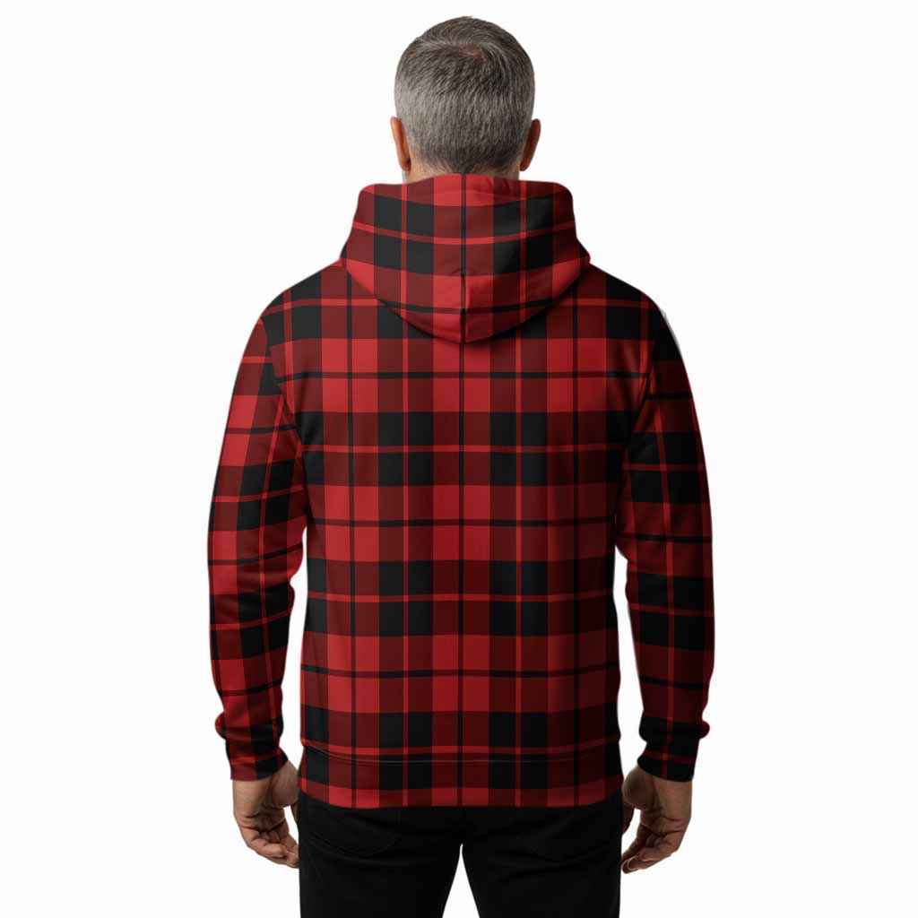 Hogg (Hog) Tartan Crest Hoodie Ferocious Lion Style
