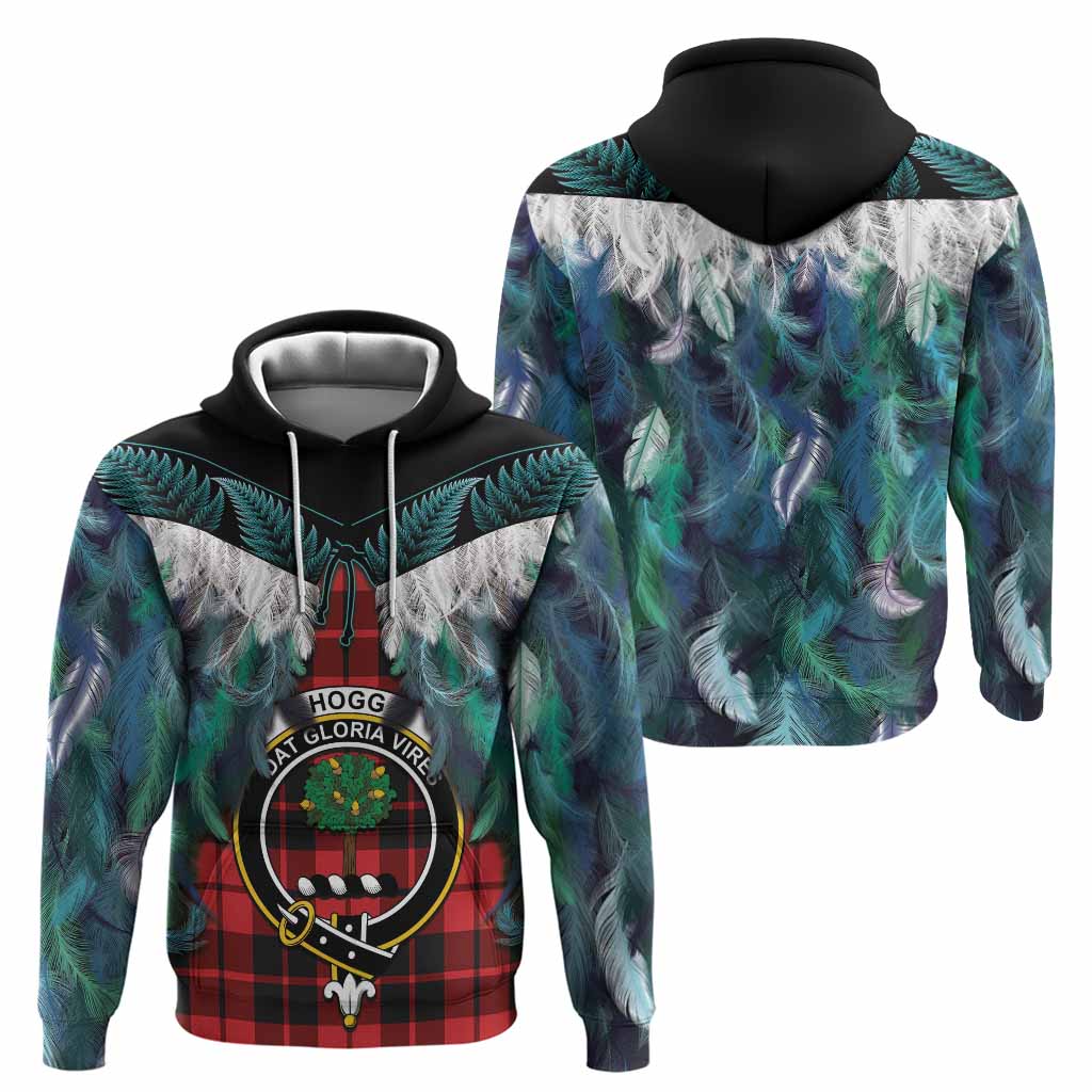 Hogg (Hog) Tartan Crest Hoodie New Zealand Maori Korowai Cloak