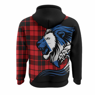Hogg (Hog) Tartan Crest Hoodie Scottish Golden Lions Wave Flow