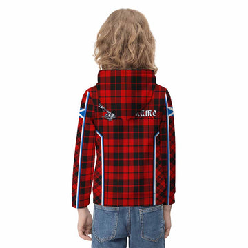 Hogg (Hog) Tartan Crest Kid Hoodie Scotland Coat of Arm Flag Style