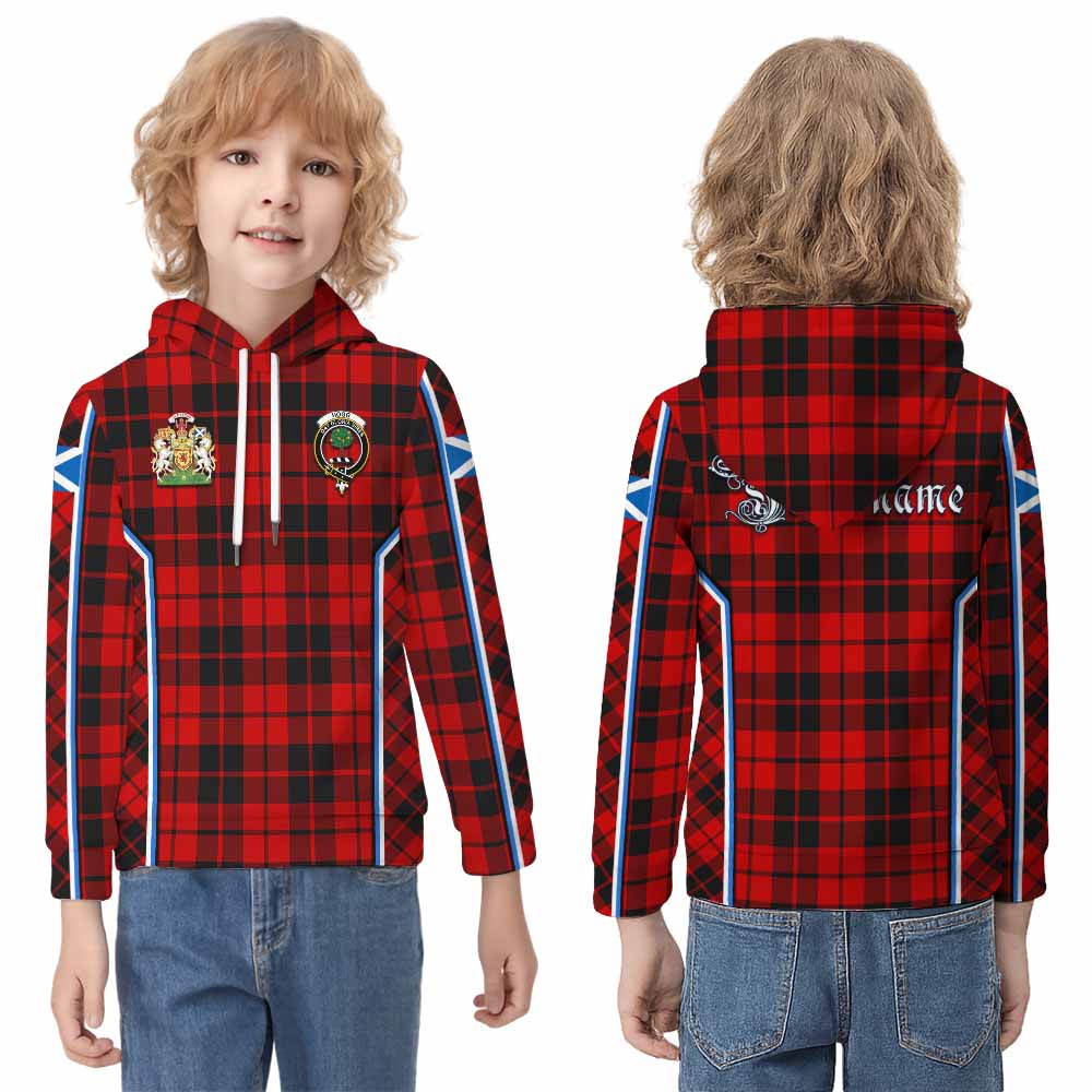 Hogg (Hog) Tartan Crest Kid Hoodie Scotland Coat of Arm Flag Style - Tartan Vibes Clothing
