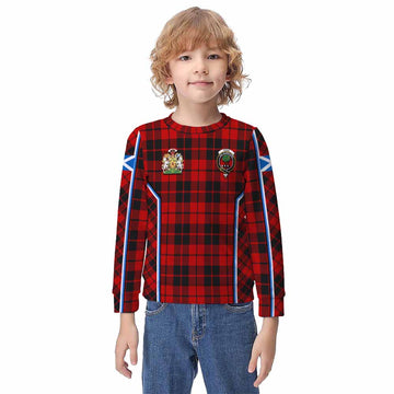Hogg (Hog) Tartan Crest Kid Knitted Sweatshirt Scotland Coat of Arm Flag Style - Tartan Vibes Clothing