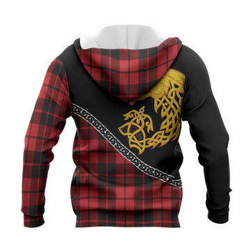 Hogg (Hog) Tartan Crest Knitted Hoodie Legendary Dragon Knot Half Style
