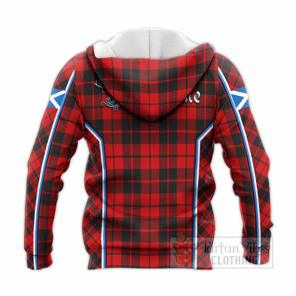 Hogg (Hog) Tartan Crest Knitted Hoodie Scotland Coat of Arm Flag Style - Tartan Vibes Clothing