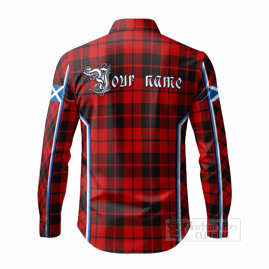 Hogg (Hog) Tartan Crest Long Sleeve Button Shirts Scotland Coat of Arm Flag Style - Tartan Vibes Clothing