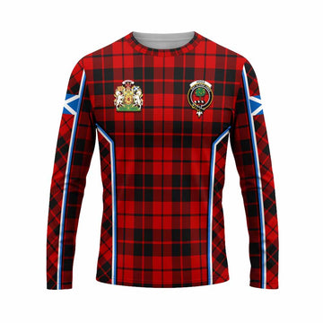 Hogg (Hog) Tartan Crest Long Sleeve T-Shirt Scotland Coat of Arm Flag Style - Tartan Vibes Clothing
