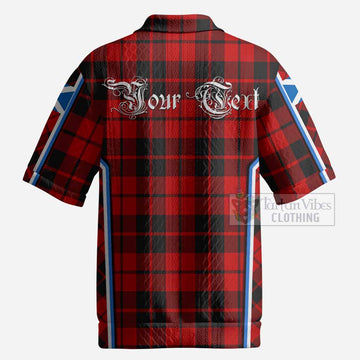 Hogg (Hog) Tartan Crest Men’s Polo Sweater Top Scotland Coat of Arm Flag Style