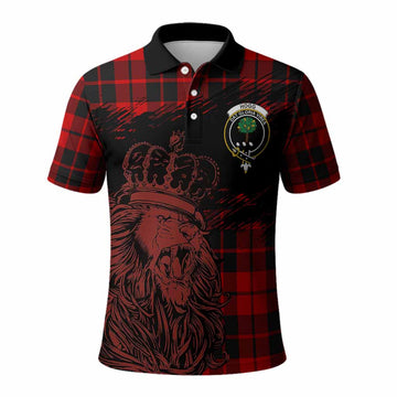 Hogg (Hog) Tartan Crest Polo Shirt Crowned Lion Heritage Style