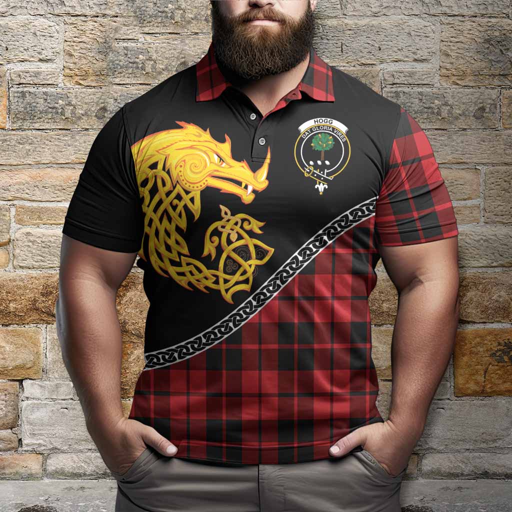 Hogg (Hog) Tartan Crest Polo Shirt Legendary Dragon Knot Half Style