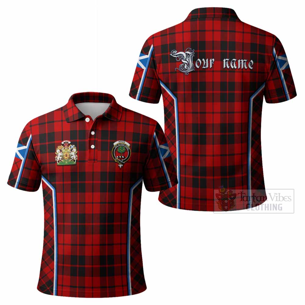 Hogg (Hog) Tartan Crest Polo Shirt Scotland Coat of Arm Flag Style - Tartan Vibes Clothing