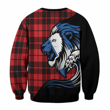 Hogg (Hog) Tartan Crest Sweatshirt Scottish Golden Lions Wave Flow