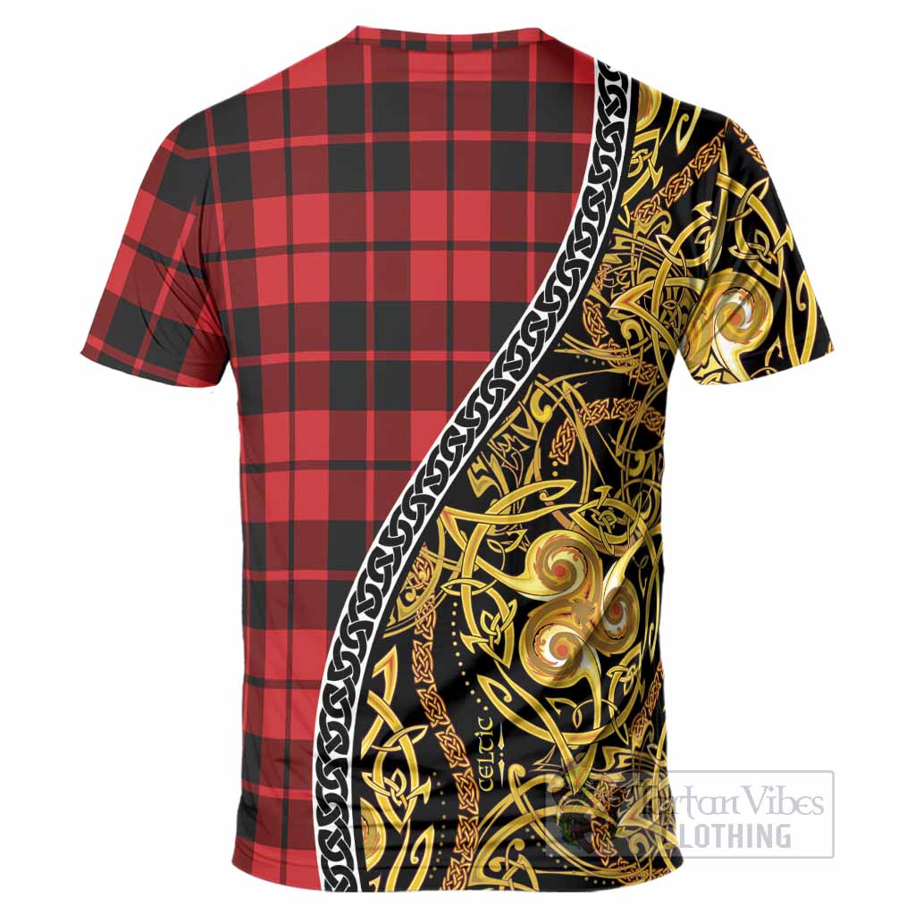 Hogg (Hog) Tartan Crest T-Shirt Celtic Knot and Triple Trickle Spiral Symbols
