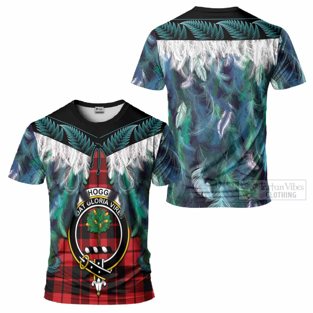 Hogg (Hog) Tartan Crest T-Shirt New Zealand Maori Korowai Cloak