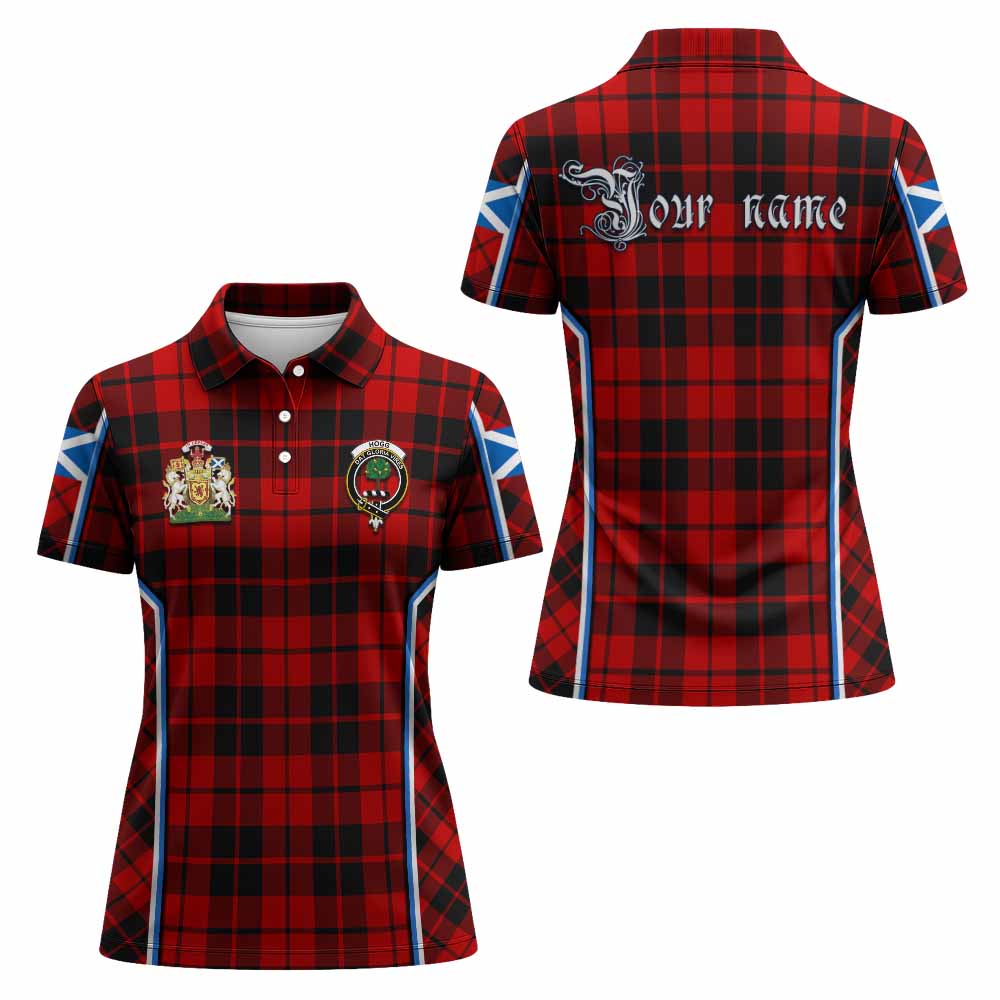 Hogg (Hog) Tartan Crest Women's Polo Shirt Scotland Coat of Arm Flag Style - Tartan Vibes Clothing