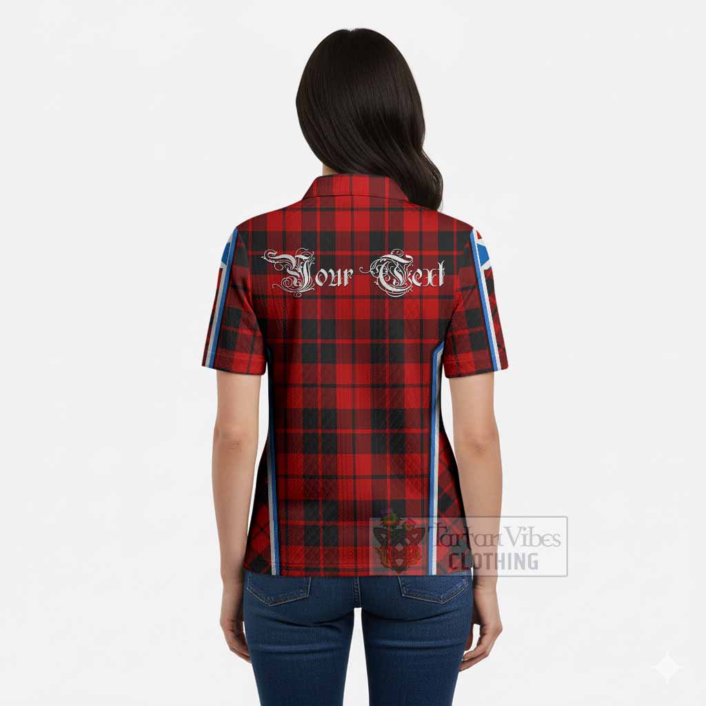 Hogg (Hog) Tartan Crest Women’s Polo Sweater Top Scotland Coat of Arm Flag Style