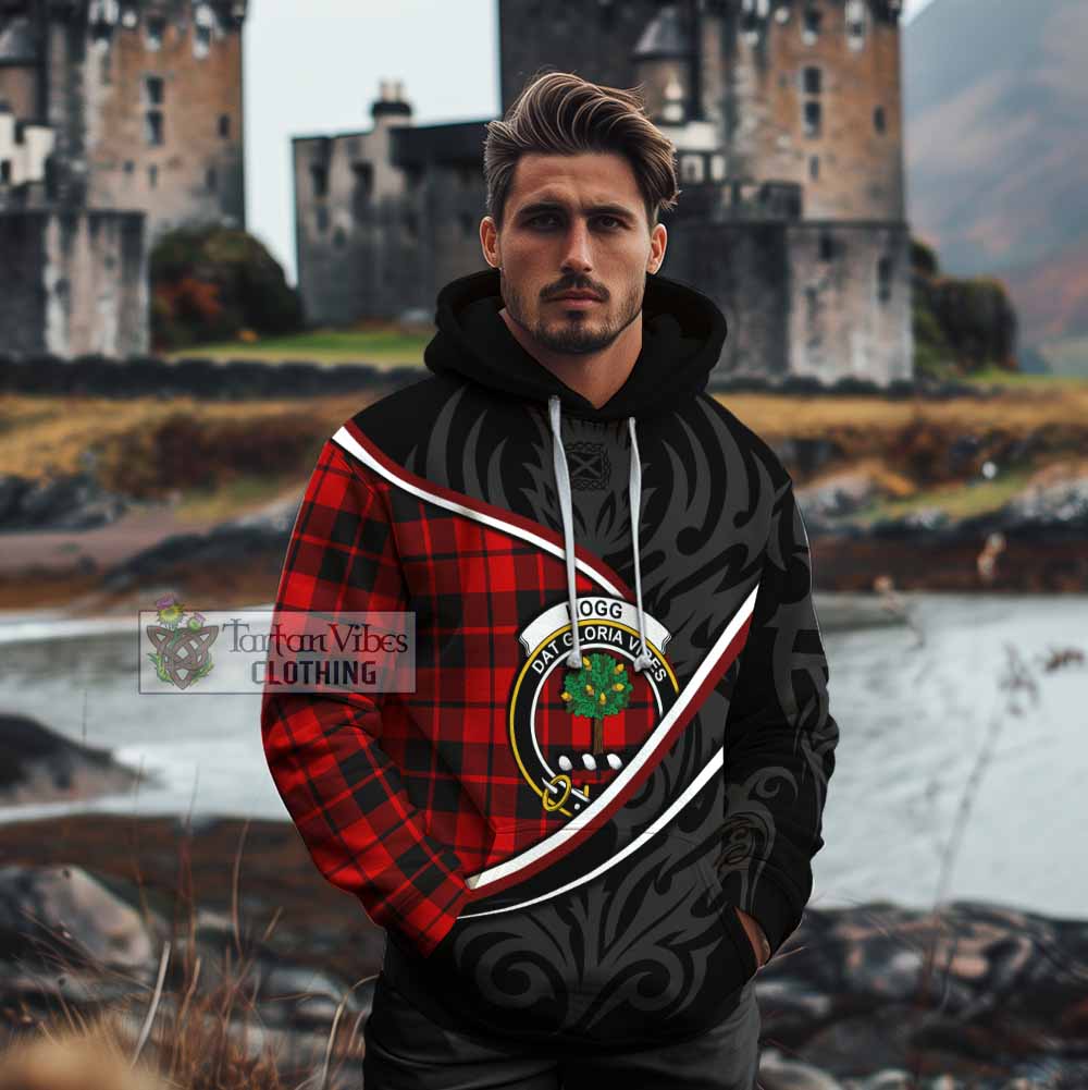Hogg (Hog) Tartan Family Crest Cotton Hoodie Celtic Scottish Thistle Floral - Tartan Vibes Clothing