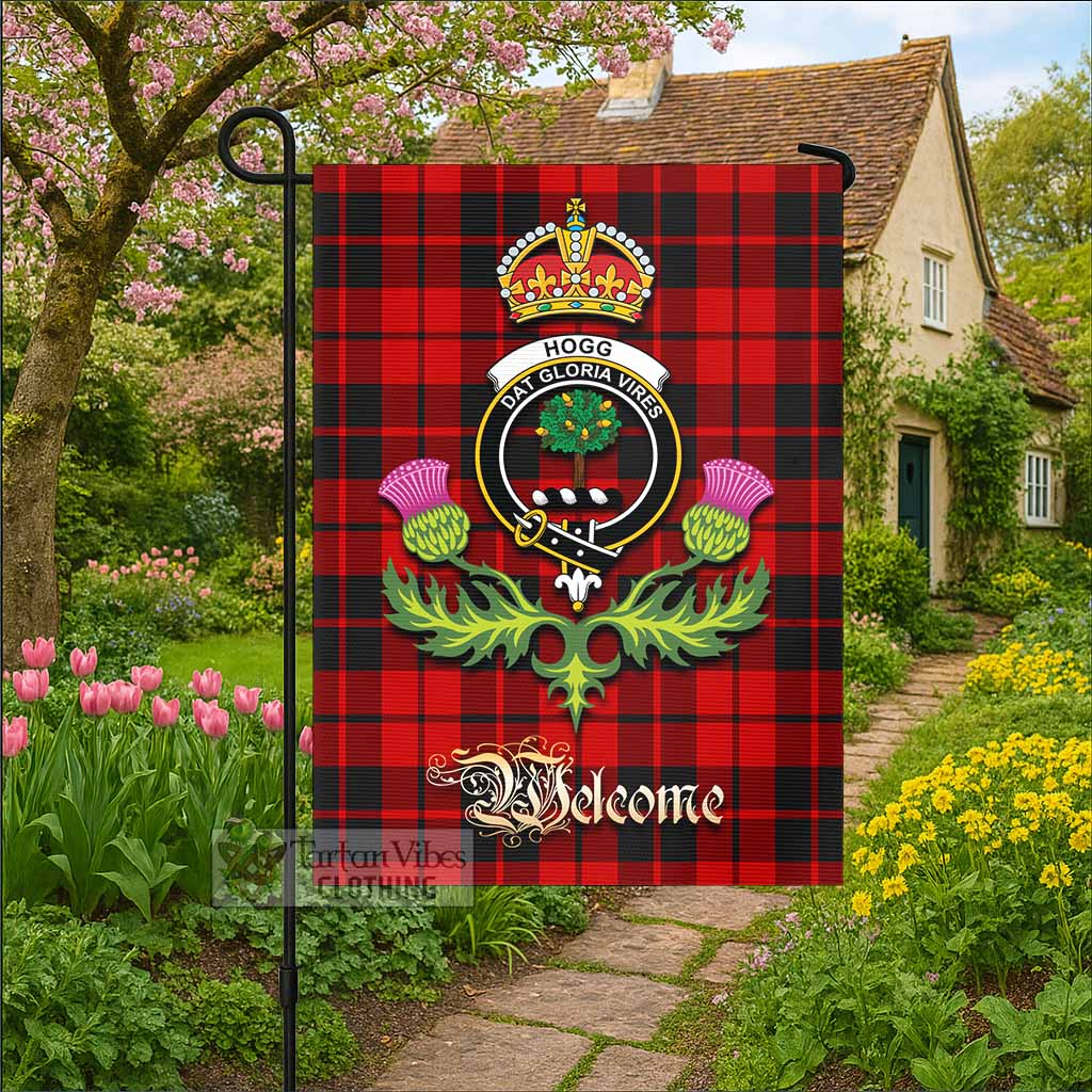 Hogg (Hog) Tartan Family Crest Garden Flag Royal Thistle Welcome Style - Tartan Vibes Clothing