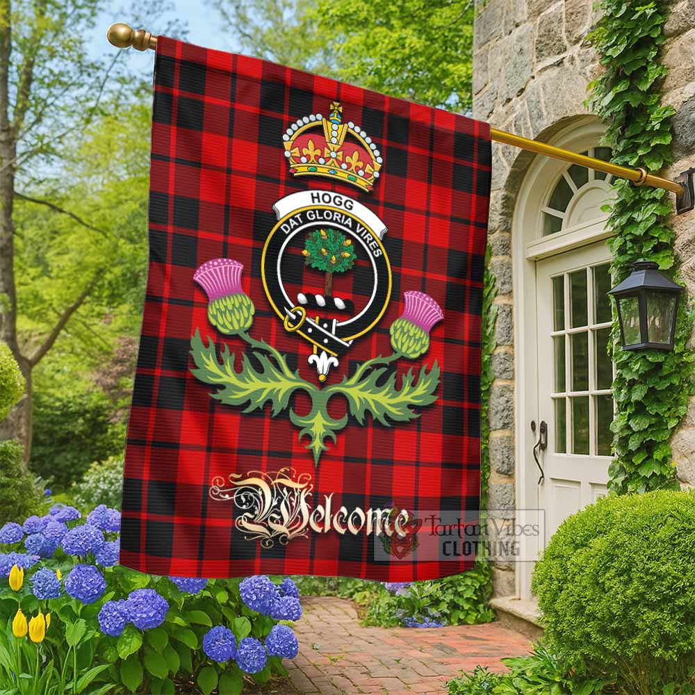 Hogg (Hog) Tartan Family Crest Garden Flag Royal Thistle Welcome Style - Tartan Vibes Clothing