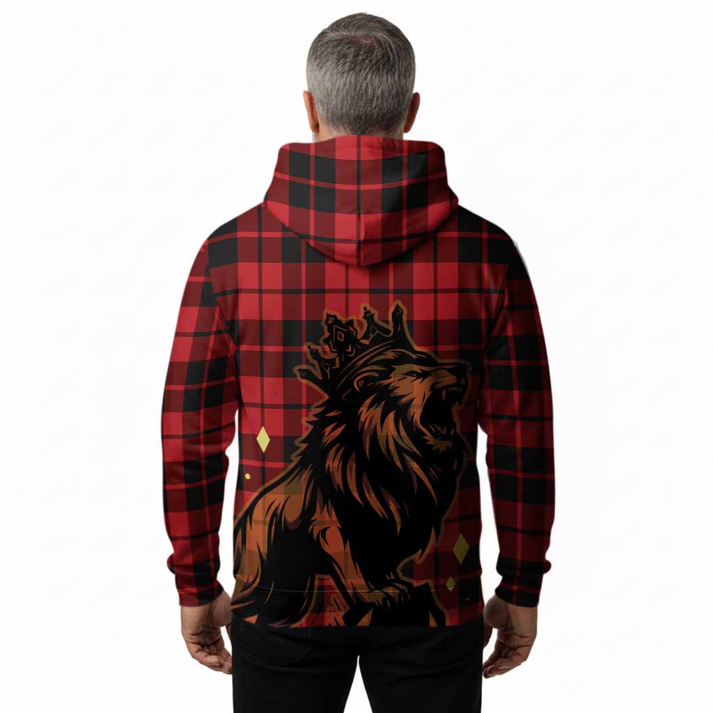 Hogg (Hog) Tartan Family Crest Hoodie Crowned Lion Roaring