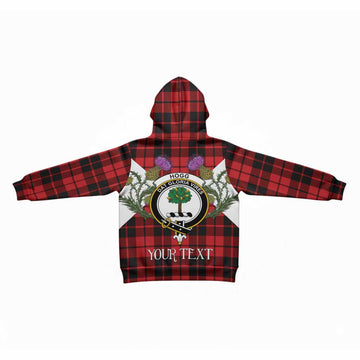 Hogg (Hog) Tartan Family Crest Kid Hoodie Scottish Burns Night Thistle Floral