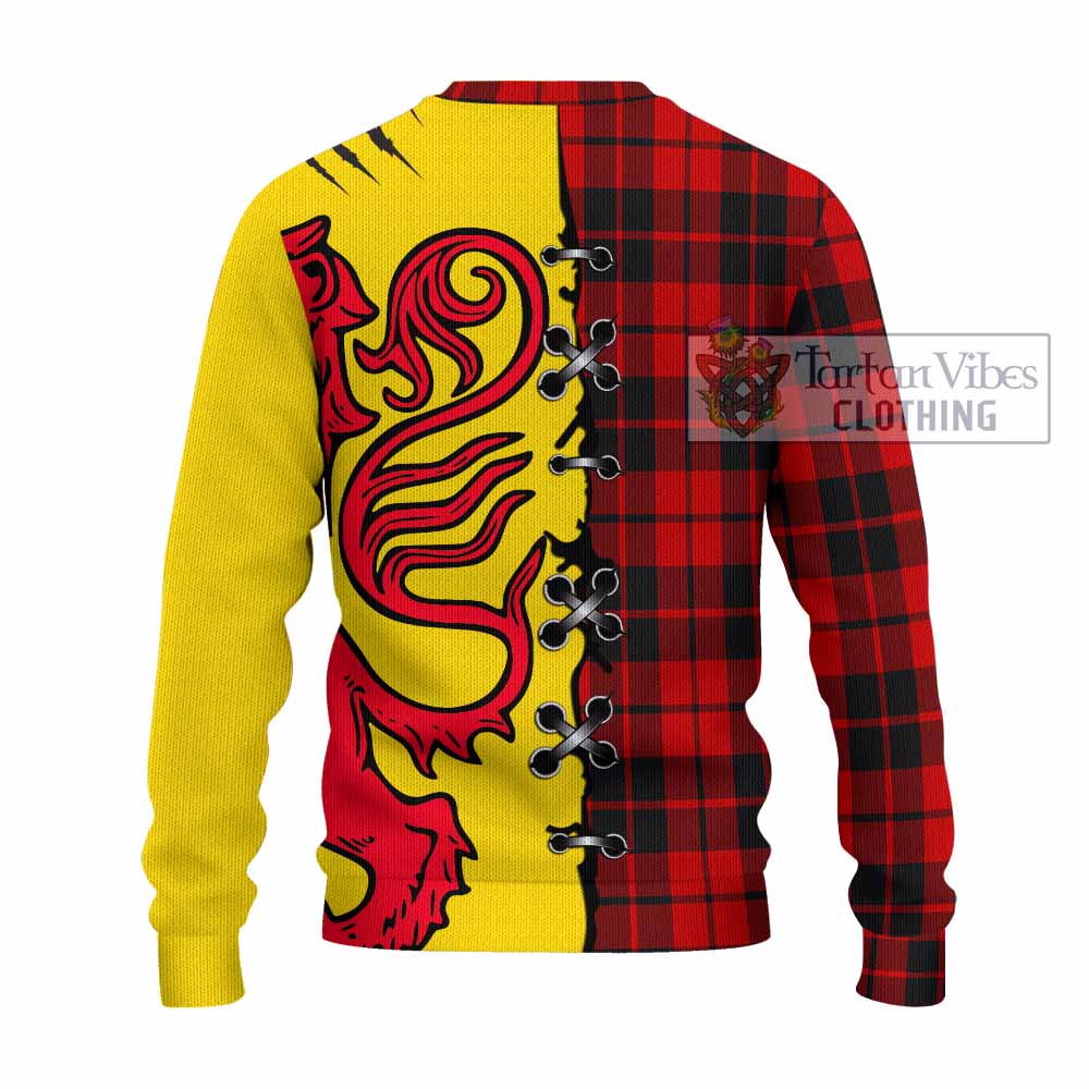 Hogg (Hog) Tartan Family Crest Knitted Sweater Lion Rampant Honor - Tartan Vibes Clothing