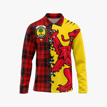 Hogg (Hog) Tartan Family Crest Long Sleeve Polo Shirt Lion Rampant Honor - Tartan Vibes Clothing