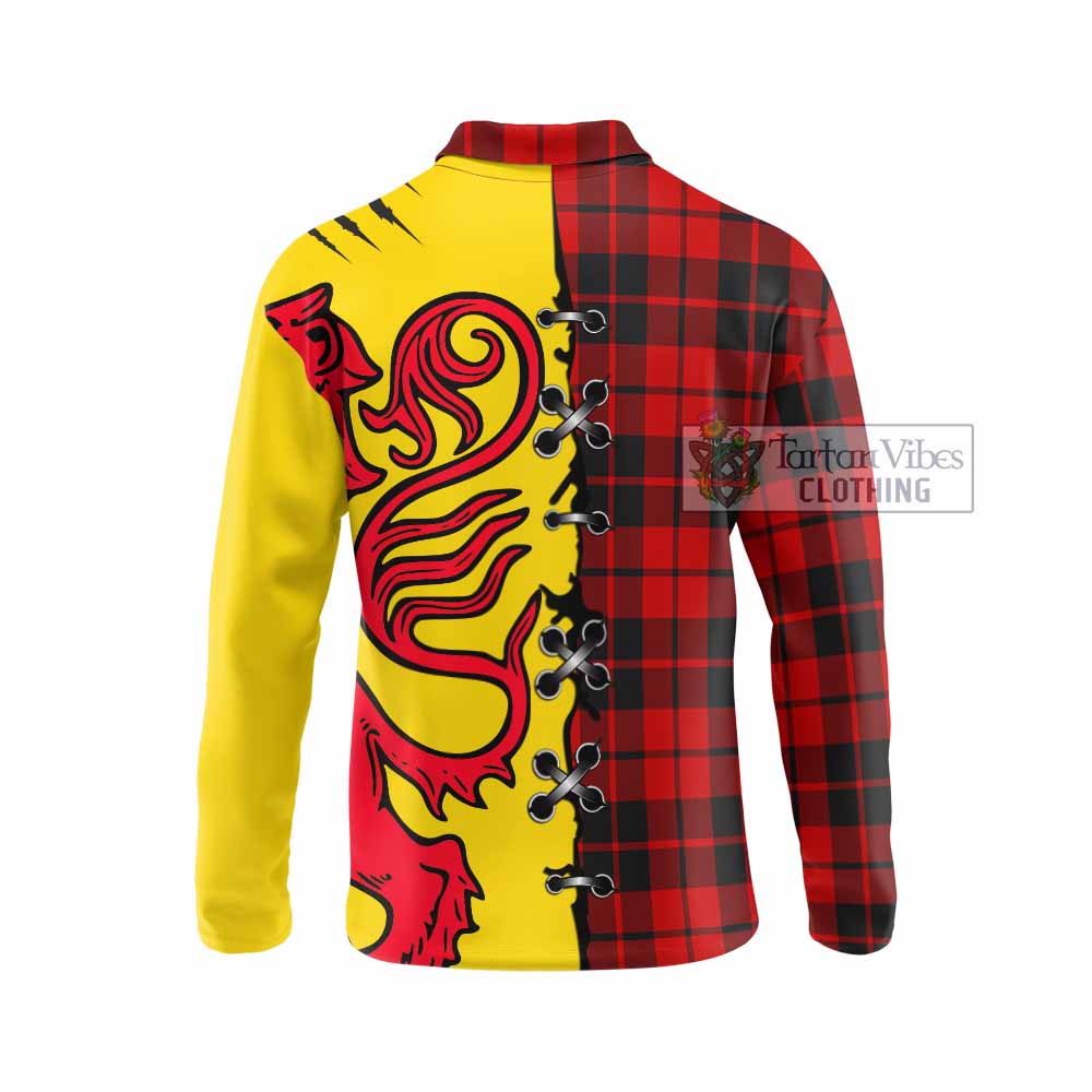 Hogg (Hog) Tartan Family Crest Long Sleeve Polo Shirt Lion Rampant Honor - Tartan Vibes Clothing
