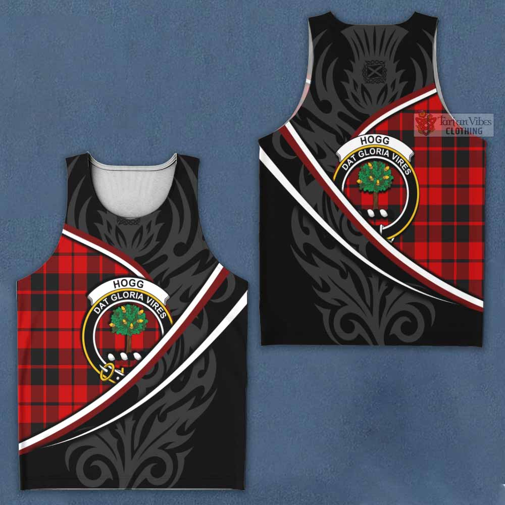 Hogg (Hog) Tartan Family Crest Men Tank Top Celtic Scottish Thistle Floral - Tartan Vibes Clothing
