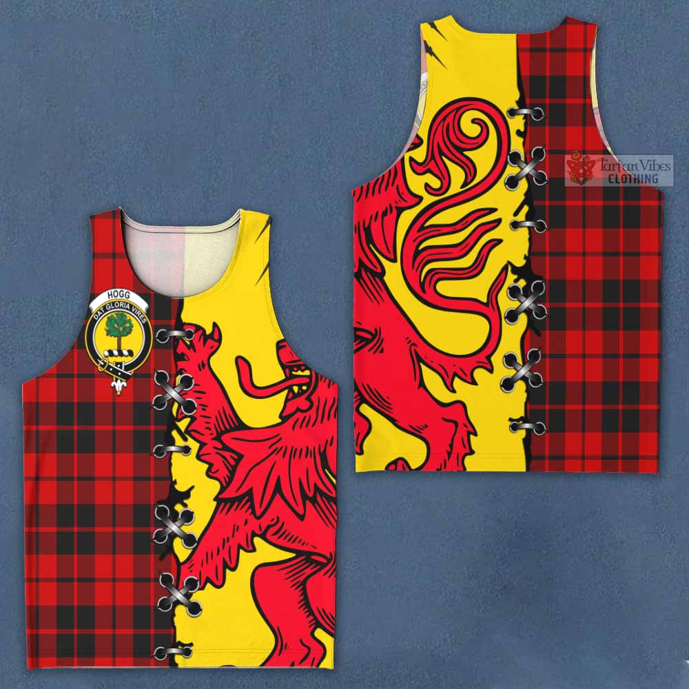 Hogg (Hog) Tartan Family Crest Men Tank Top Lion Rampant Honor - Tartan Vibes Clothing