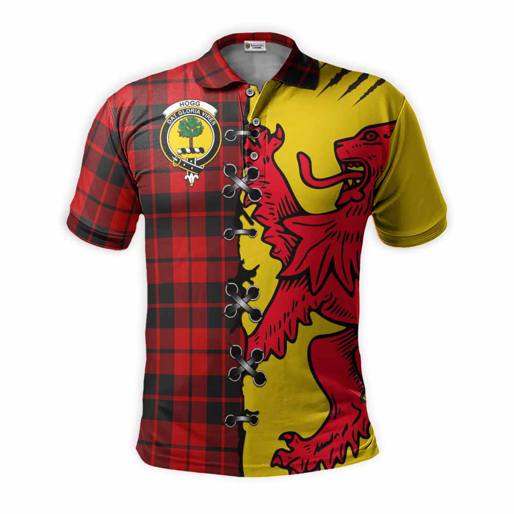 Hogg (Hog) Tartan Family Crest Polo Shirt Lion Rampant Honor - Tartan Vibes Clothing
