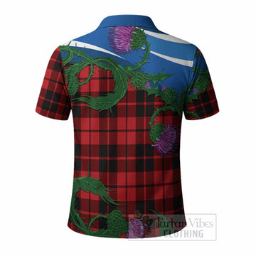 Hogg (Hog) Tartan Family Crest Polo Shirt Thistle in Minimalism