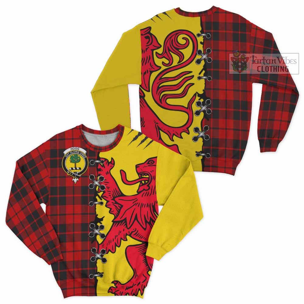 Hogg (Hog) Tartan Family Crest Sweatshirt Lion Rampant Honor - Tartan Vibes Clothing