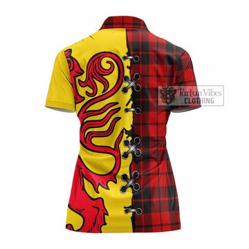 Hogg (Hog) Tartan Family Crest Women's Polo Shirt Lion Rampant Honor